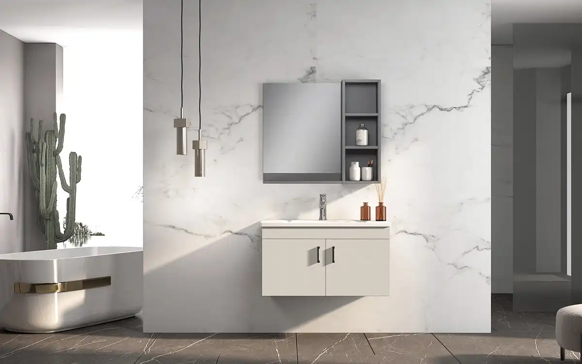 Beige Bathroom Vanity with Sink BLWY23007 Beige Bathroom Vanity with Sink BLWY23007