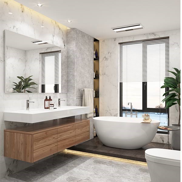 Contemporary Wall Hung Vanity Unit with Double Sink OBV22-PH Contemporary Wall Hung Vanity Unit with Double Sink OBV22-PH