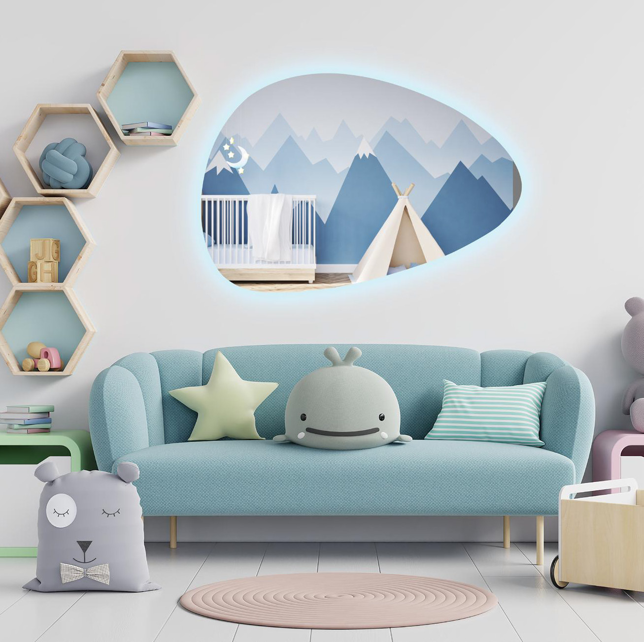 LED Shape Frameless Mirrors LED Shape Frameless Mirrors