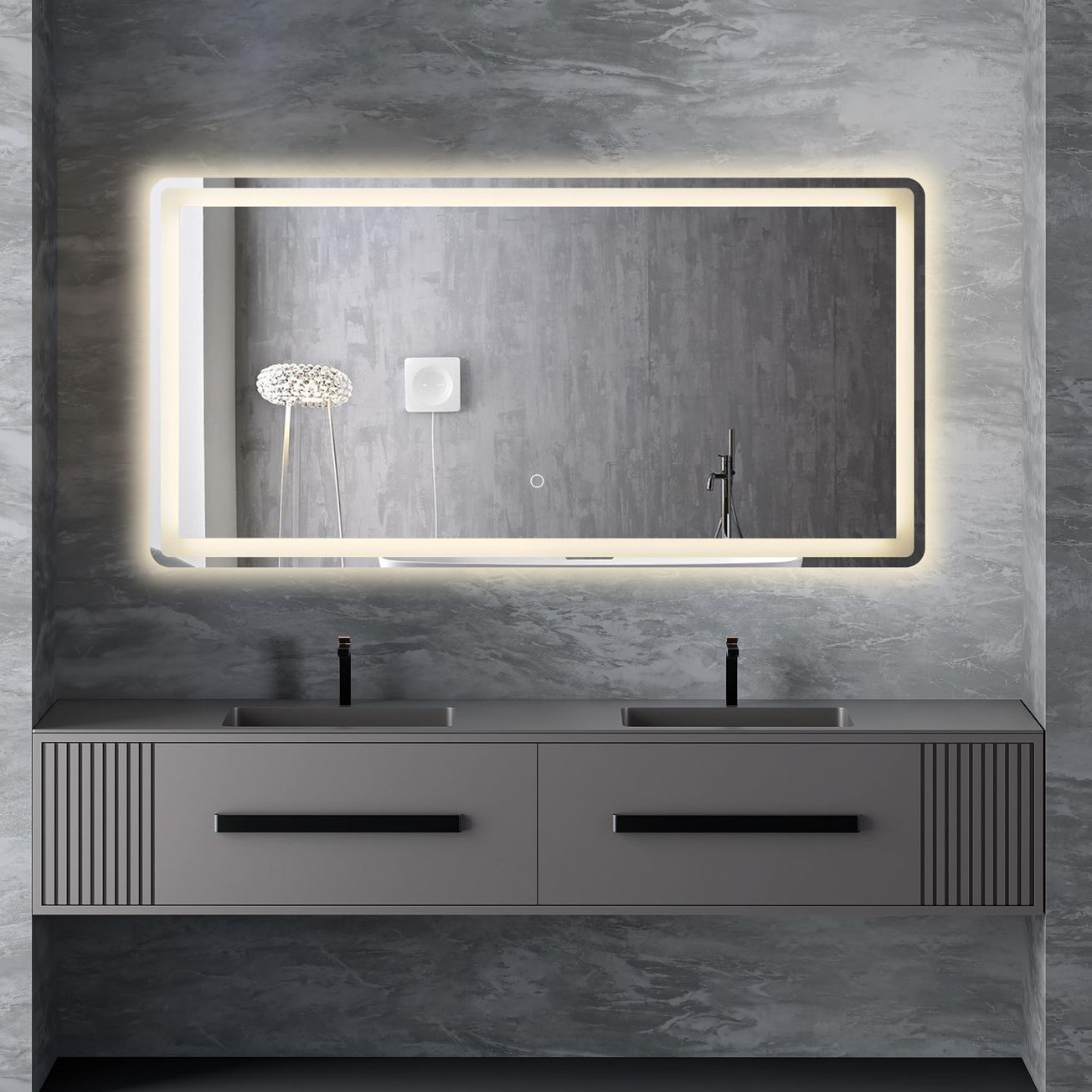 LED Frameless Curved Corners Mirrors LED Frameless Curved Corners Mirrors