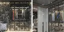 High Gloss White UV Lacquer Walk in Closet OBW21-007