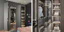 Italian Gary Walk in Closet with Folding Door OBW21-003