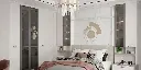 Pure White Custom Fitted PVC Wardrobe OBW21-005