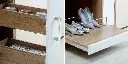 Wooden Walk In Closet in Melamine Finish OBW21-010