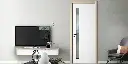 PVC Interior Door in White and Wood Tone OBD21-001