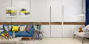 Bespoke Room Door in White and Wood OBD21-003