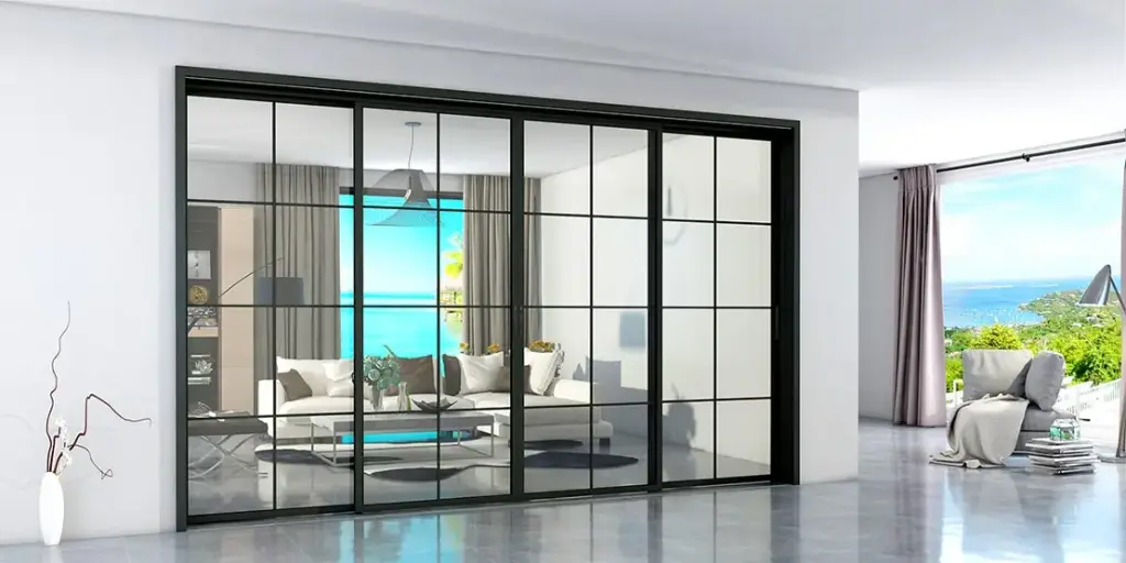 Bathroom and Kitchen Door with Glass OBD21-010