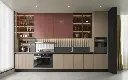 Red Modern Minimalist Stylish Kitchen Cabinets – OBK24L03