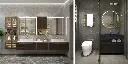Double Bathroom Vanity with Sink OBV22-SW