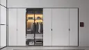 Modern White Minimalist Wardrobe Design OBW23-L06