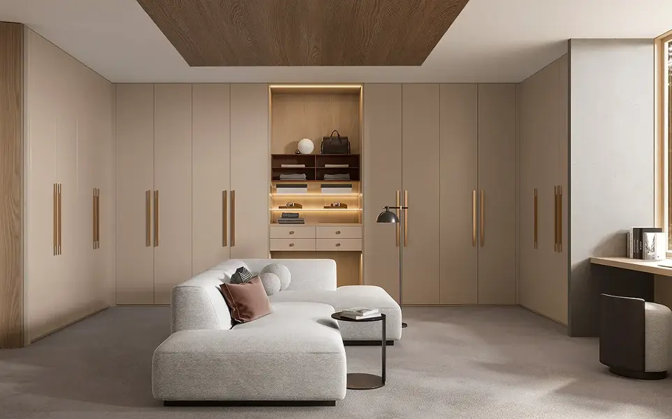 White Wardrobe with Dressing Table OBW23-L02