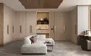 White Wardrobe with Dressing Table OBW23-L02