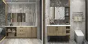 Floor Standing Vanity Units with Basin Shaker Style OBV22-HI