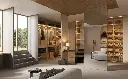White Wardrobe with Dressing Table OBW23-L02