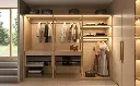White Wardrobe with Dressing Table OBW23-L02