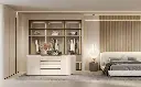 Beige Walk-in Closet in Textured UV Lacquer BLYJ23009