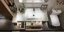 Bathroom Vanity Beige and Wood Grain OBV21-004