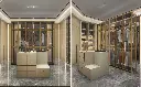 Luxury Walk in Closet with Island OBW23-PVC01