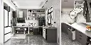 Small Kitchen Units in U Shape OBK22-001
