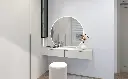 White Wardrobe with Dressing Table OBW23-L02