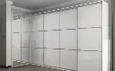 White Wardrobe With Mirror OBW23-L03