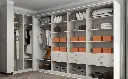 White Wardrobe With Mirror OBW23-L03