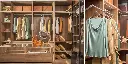 Modern Walk-in Closet with Island OBW22-002