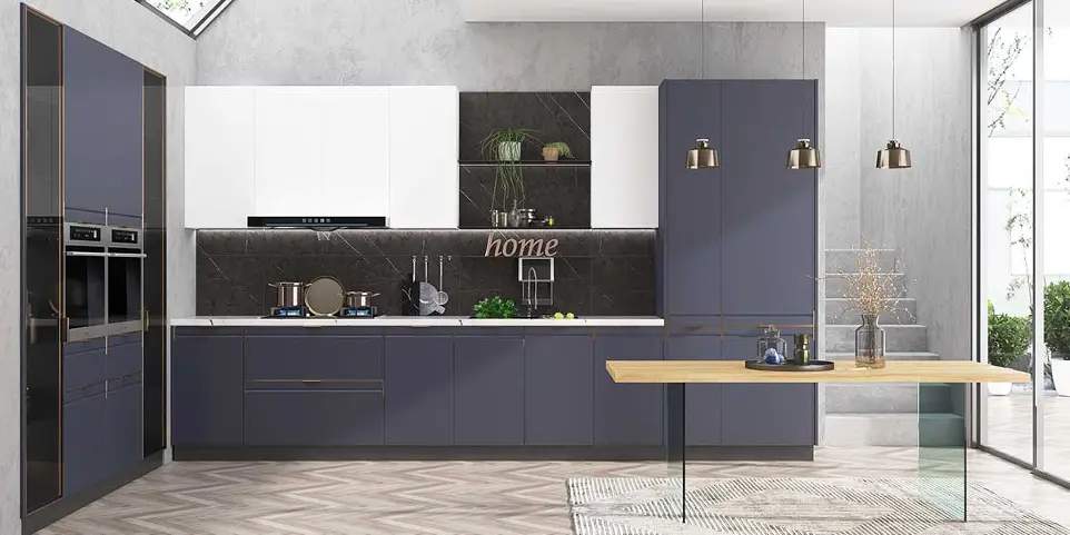 Modern Lacquer Kitchen Cabinet PLCC20017