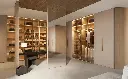 White Wardrobe with Dressing Table OBW23-L02