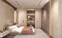 Off-white Wardrobe with Dressing Table OBW23-M02