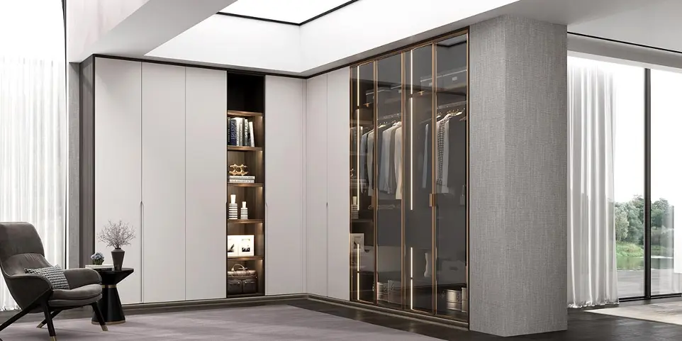 Modern Matte Lacquer White Wardrobe OBW21-004