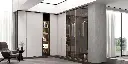 Modern Matte Lacquer White Wardrobe OBW21-004