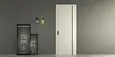 PVC Interior Door in White and Wood Tone OBD21-001