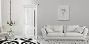 Raised Door in White Lacquer Finish OBD21-008