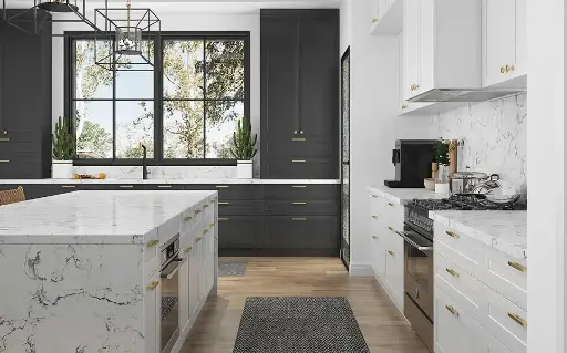[OBK22-L15] Modern Farmhouse Kitchen Cabinets OBK22-L15