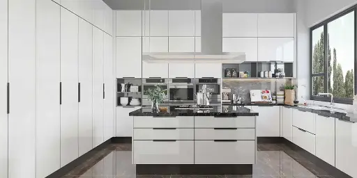 [OBK22-002] 2 PAC Minimal Kitchen Cabinets Modern OBK22-002