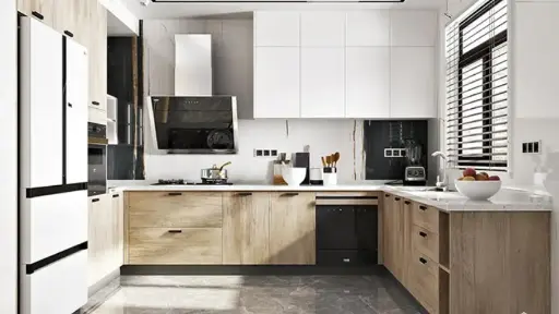 [OBK22-001] Small Kitchen Units in U Shape OBK22-001
