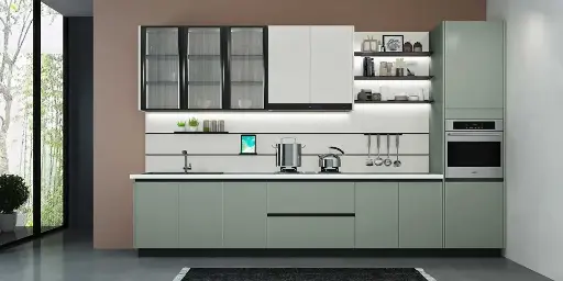 [BLCC20002] Melamine Kitchen Cabinets Simple Style BLCC20002