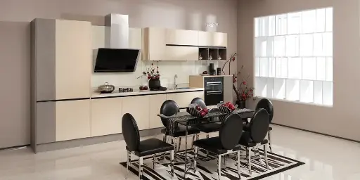 [OBK21-004] Small Kitchen Cabinets in One Wall Layout OBK21-004
