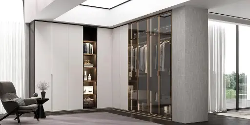 [OBW21-004] Modern Matte Lacquer White Wardrobe OBW21-004
