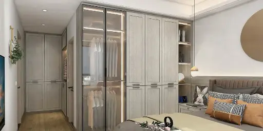 [OBW21-002] Built in Wardrobe Shaker Style OBW21-002