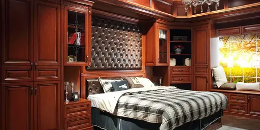 [OBW21-014] Transitional PP Medium Wood Hinged Wardrobe OBW21-014