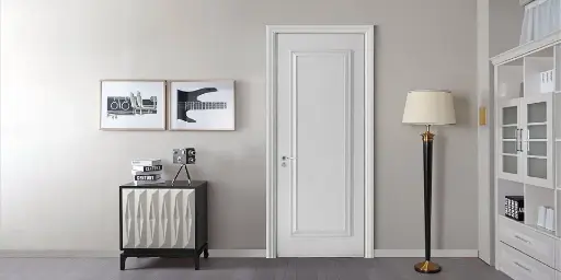 [YDN005D] Shaker 1 Panel White Prehung Interior Door YDN005D