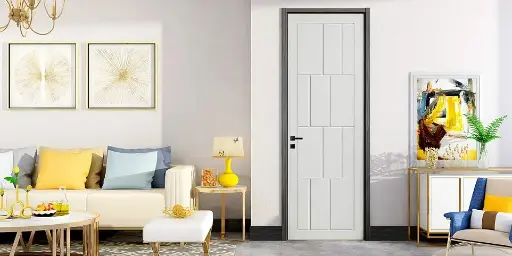 [OBD21-011] Modern White Lacquer Wood Single Door OBD21-011