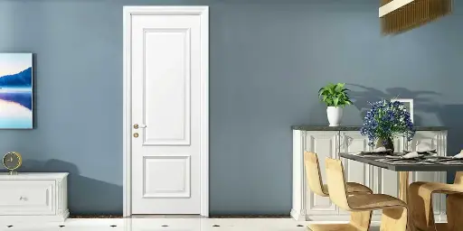 [YDE011D] Modern White Painted Raised Door YDE011D