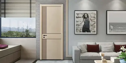 [YDG041D] Beige Natural Wood Internal Single Door YDG041D