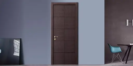 [YDG028D] Modern Dark Wood Veneer Internal Door YDG028D