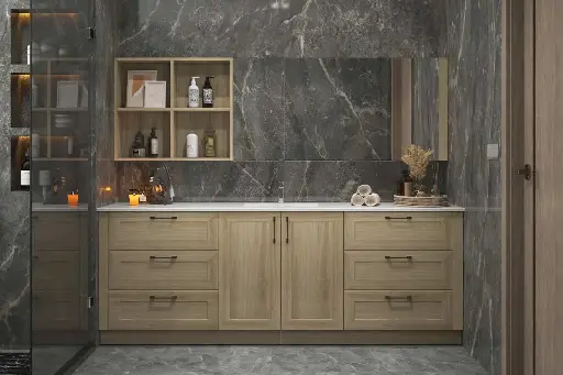 Floor Standing Vanity Units with Basin Shaker Style OBV22-HI