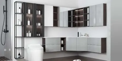 [PLWY20098] L-shaped Bathroom Vanity PLWY20098